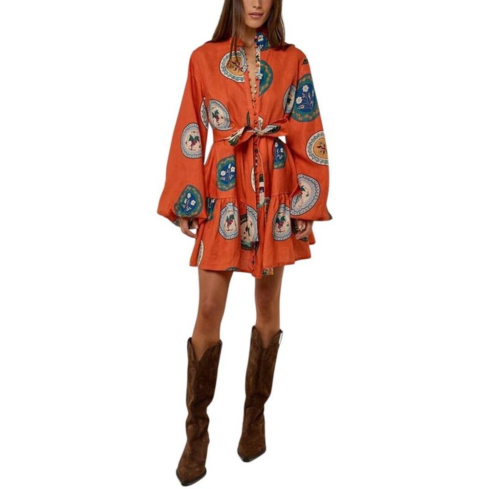 Amina Glam Womens  Mini Dress